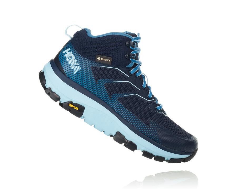 Chaussure Randonnée Hoka One One Toa Gore-Tex Femme - Bleu - HGQ-079462